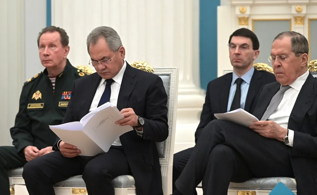 Заседание Совета Безопасности, 21 февраля 2022 года. Фото: Президент России