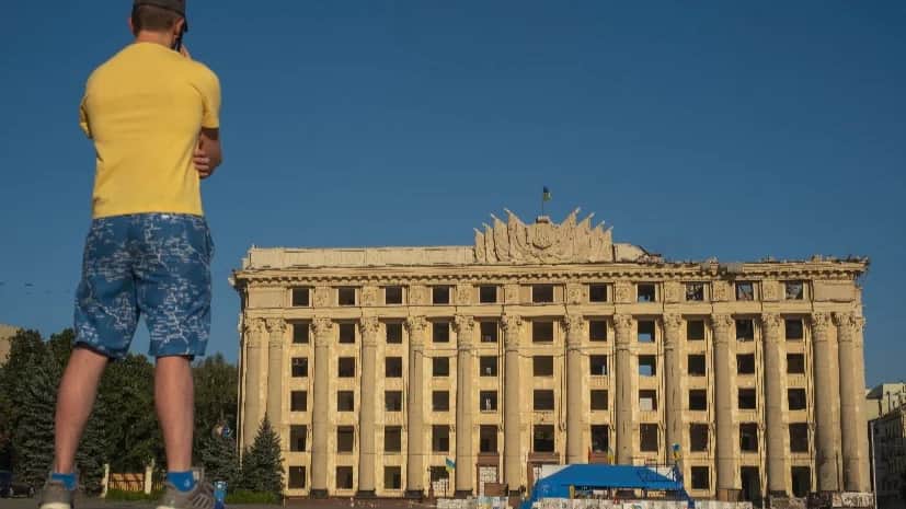 Здание областной госадминистрации. Фото: Георгий Иванченко, специально для «Новой газеты. Европа»