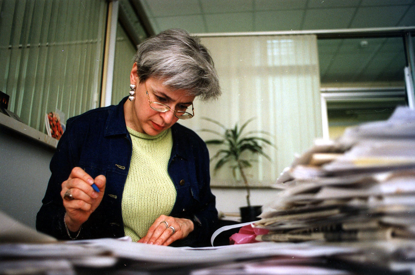 Anna Politkovskaya. Photo: Novaya Gazeta