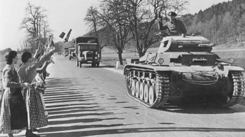 German troops entering Austria, 13 March 1938. Photo: Bundesarchiv