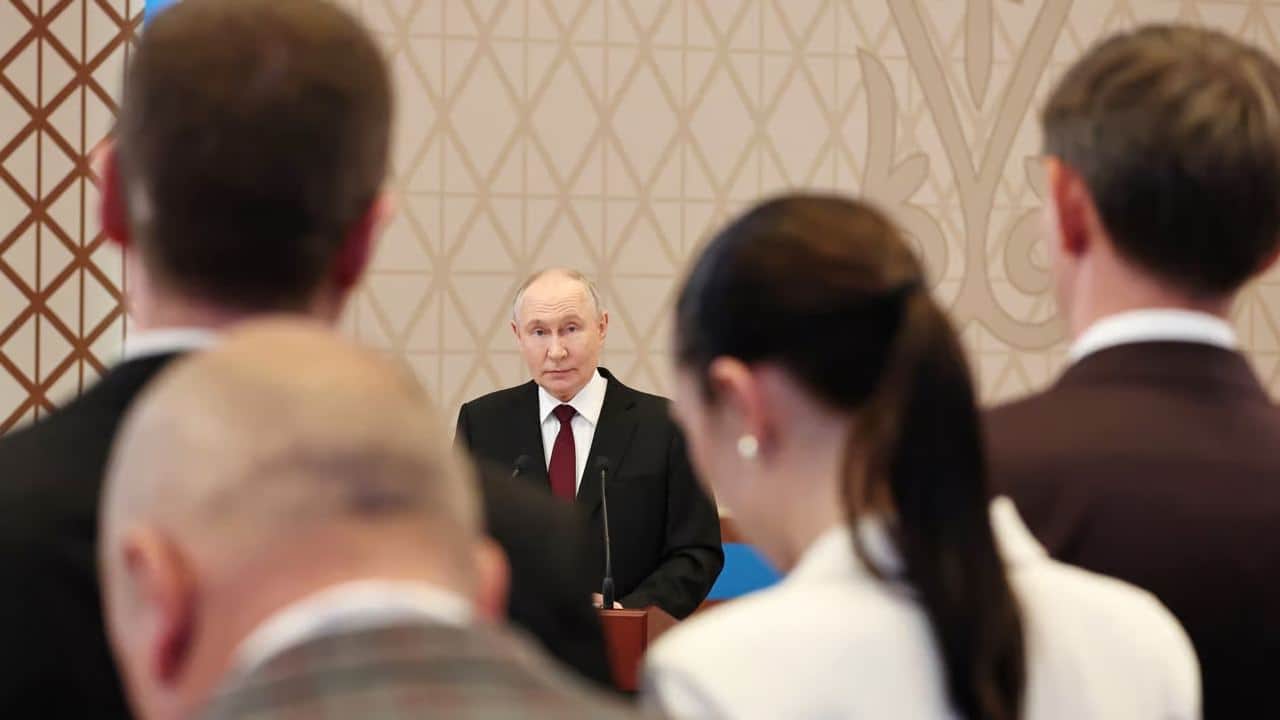 Vladimir Putin at a meeting with journalists. Photo: Kremlin’s official site