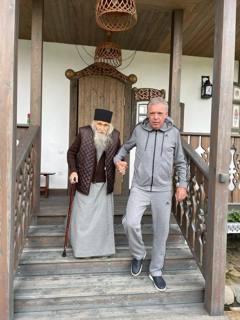 Схиархимандрит Илий (Ноздрин) и Геннадий Цурков. Фото: Орловская митрополия РПЦ МП