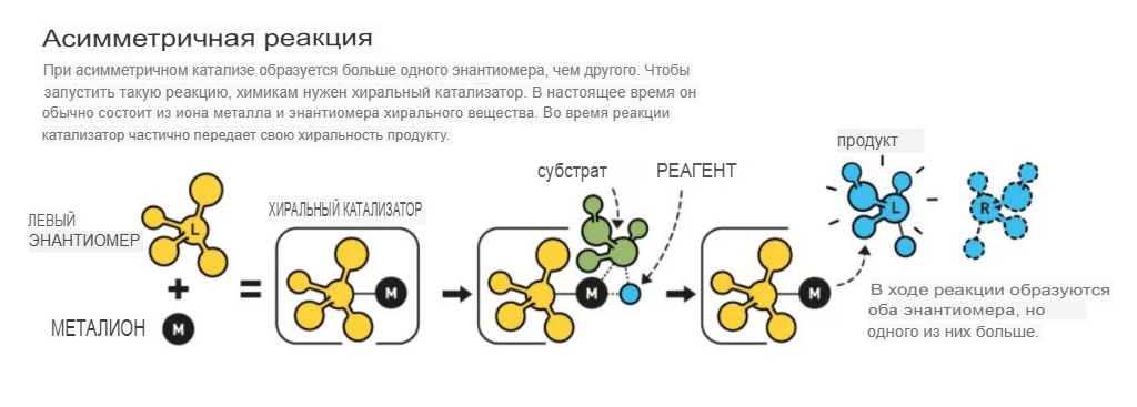 Как работает асимметричная реакция / nobelprize.org