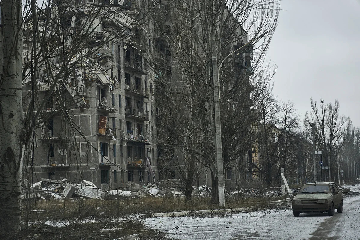 The ruins of Avdiivka, December 2023. Photo: Kostiantyn Liberov / Libkos / Getty Images