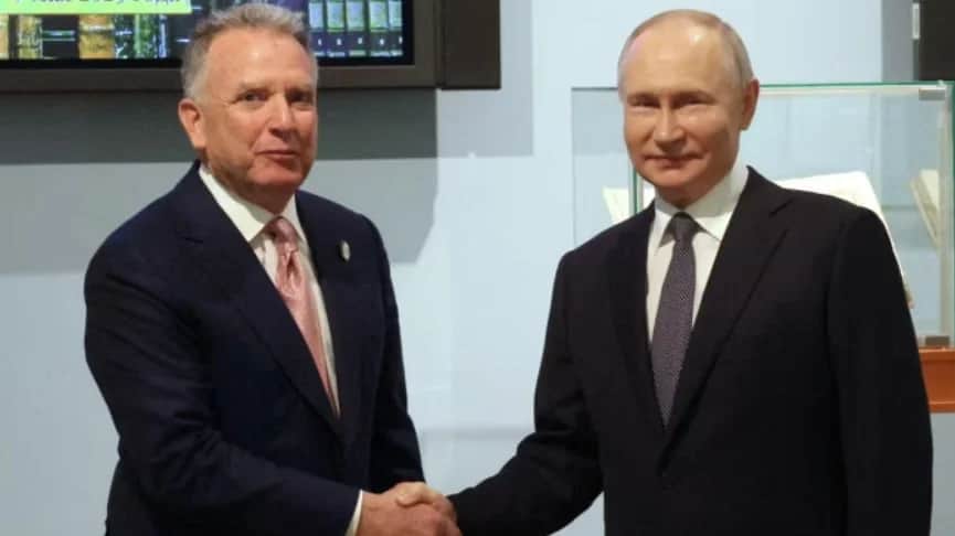 Стив Уиткофф и Владимир Путин в Петербурге.