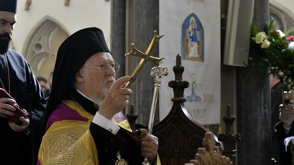 Фото: Вселенский патриарх Константинопольский Варфоломей I. Фото: EPA-EFE/Lajos Soos HUNGARY OUT