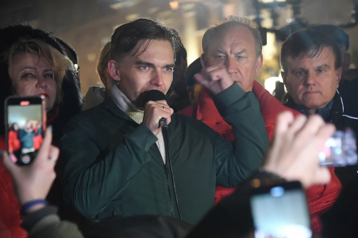 Митинг, организованный КПРФ на Пушкинской площади. Фото: Kommersant Photo Agency / Sipa USA / Vidapress