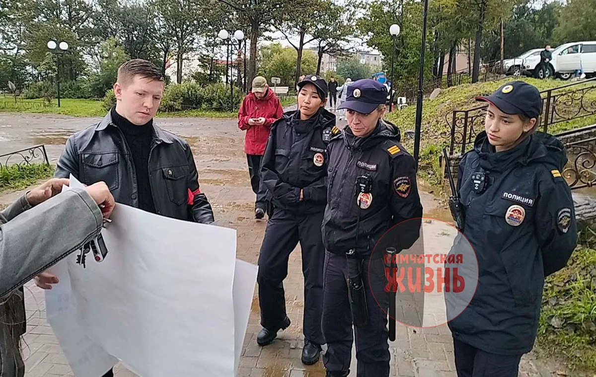 Митинг за свободу слова и интернета в Петропавловске, 7 сентября 2025 года. Фото: Telegram / Камчатская жизнь