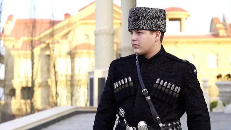 Adam Kadyrov on his 15th birthday. Photo: <a href="http://grozny.tv/">grozny.tv</a>