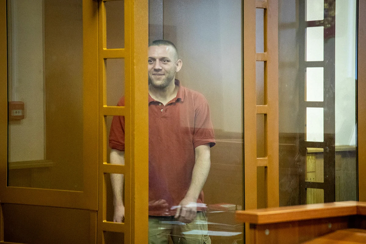 Сева Королев на заседании суда. Фото: Дмитрий Цыганов