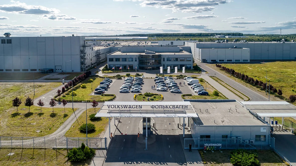 Автомобильный завод Volkswagen в Калуге. Фото: <a href="https://vwgroup.ru/press/photobank/">Volkswagen Group</a>