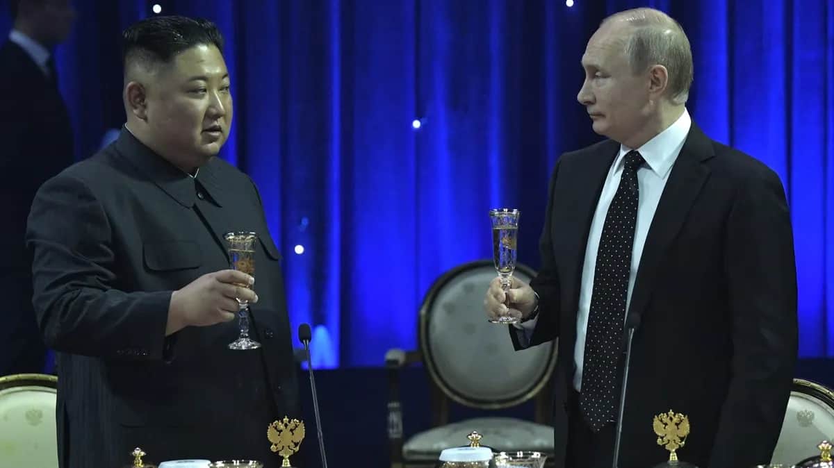 В дни переговоров Владимира Путина с Ким Чен Ыном в апреле 2019 года. Фото: пресс-служба Кремля