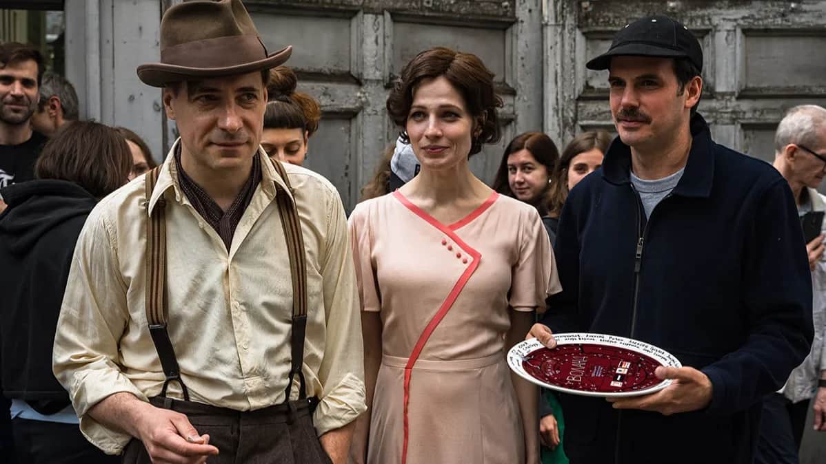 Director Mikhail Lockshin (R) with members of The Master and Margarita. Photo: MARS MEDIA&nbsp;