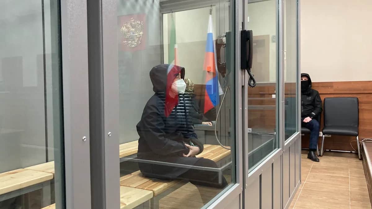 Алсу Курмашева в зале суда. Фото: Медиазона