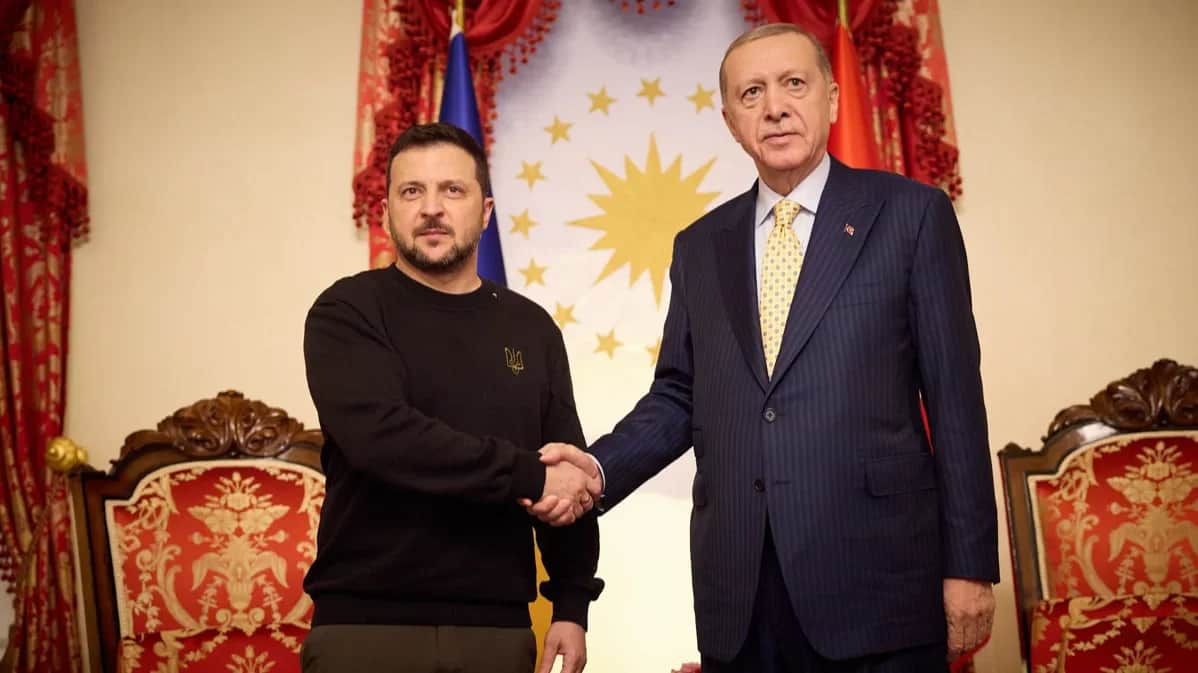 Zelensky and Erdogan during a meeting on 8 March 2024. Photo: The Ukrainian President’s Office
