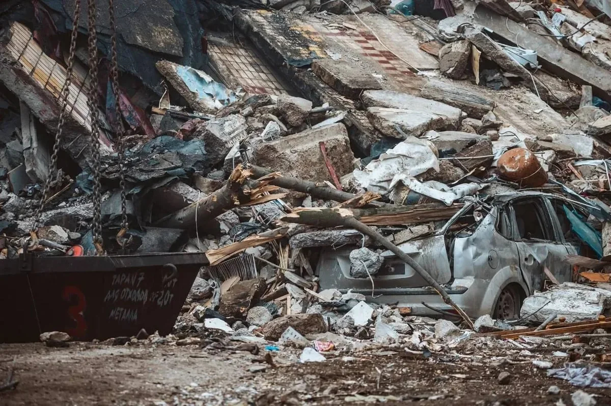 Building rubble. Photo: Telegram