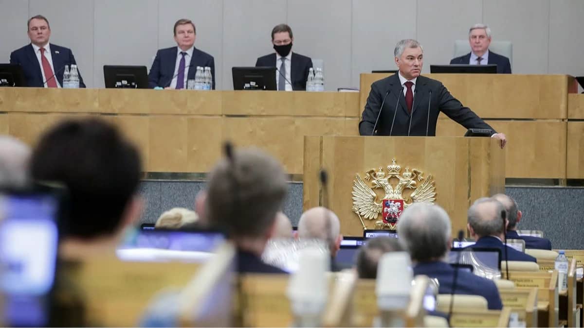 Спикер Госдумы РФ Вячеслав Володин. Фото: пресс-служба Государственной думы РФ