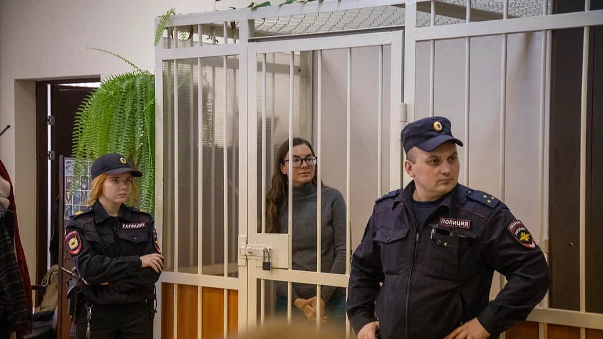 Заседание суда по делу Виктории Петровой. Фото: Дмитрий Цыганов, специально для «Новой газеты Европа»