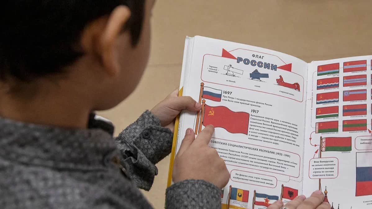 A preschooler at a special centre for immigrants in St. Petersburg. Photo: Dmitry Tsyganov