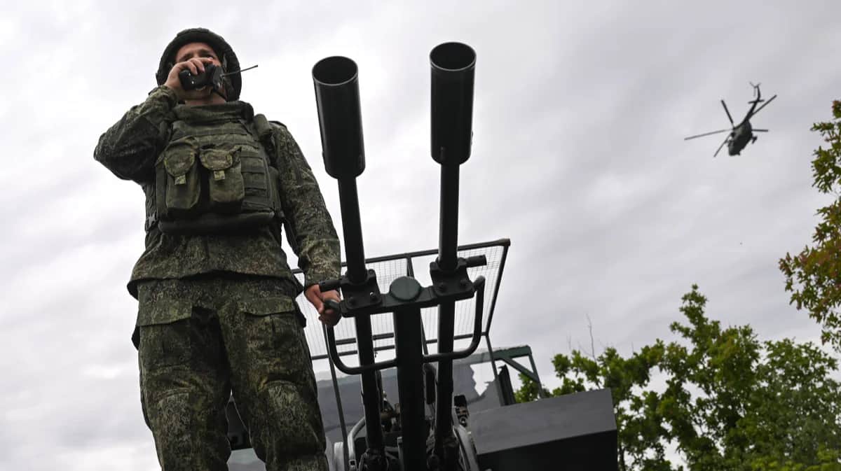 Российский военнослужащий во время учений в Донецкой области Украины, 28 июня 2025 года. Фото: Станислав Красильников / Спутник / Scanpix / LETA
