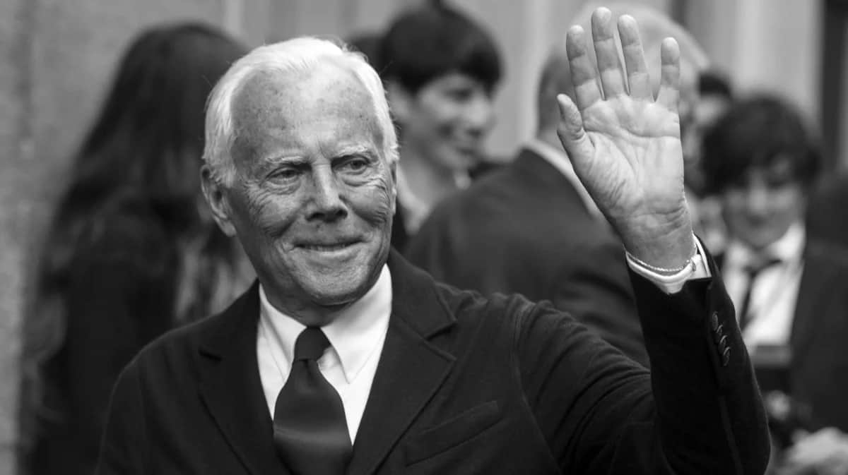 Джорджо Армани на праздновании 40-летия бренда Armani в Милане, Италия, 29 апреля 2015 года. Фото: Massimo Percossi / EPA