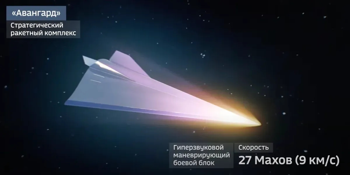 Гиперзвуковой ракетный комплекс «Авангард». Фото: скрин <a href="https://www.youtube.com/watch?v=NX8nAZ6vloA">видео</a>
