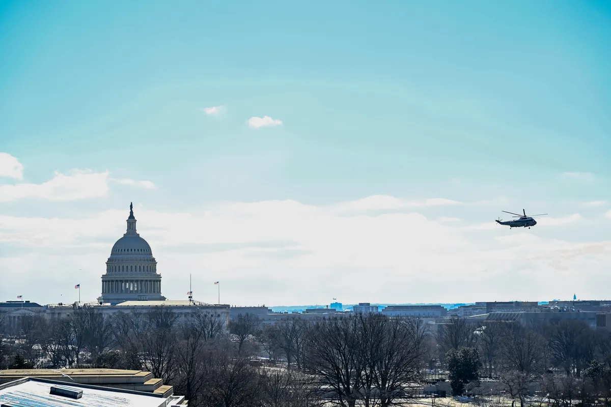 Former US President Joe Biden departs the US Capitol after the inauguration of Donald Trump in Washington, DC, 20 January 2025. Photo: EPA-EFE/ANNA ROSE LAYDEN