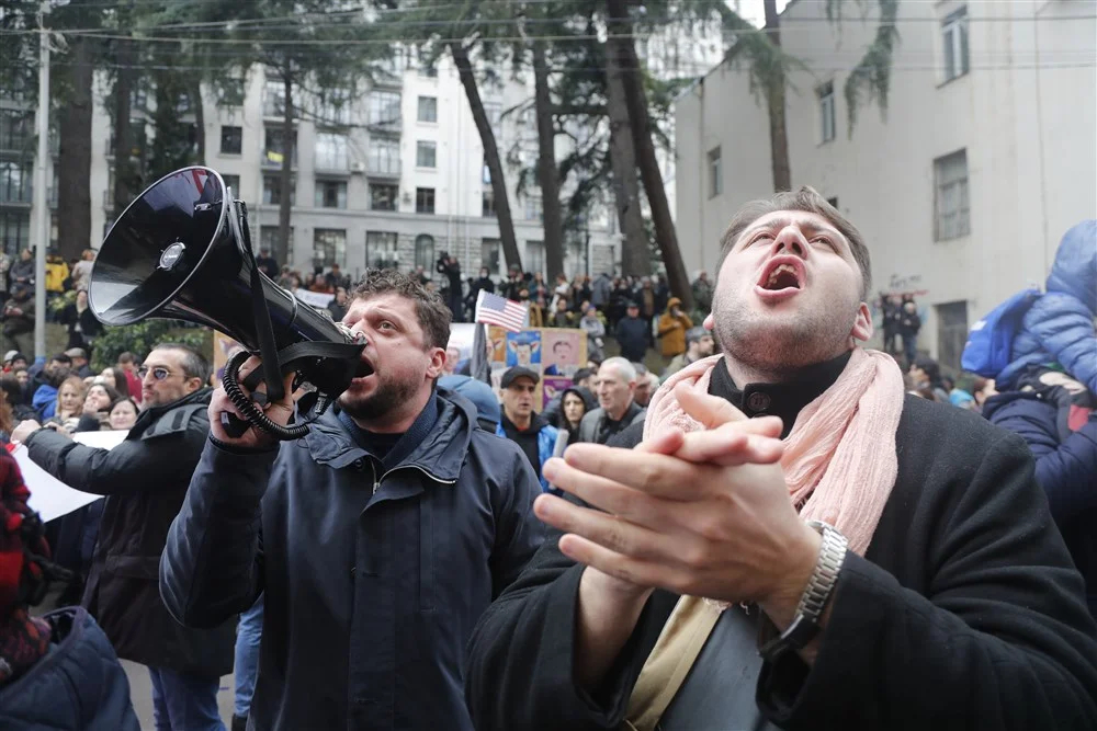 Протесты в Тбилиси 6 марта 2023 года. Фото: ЕРА