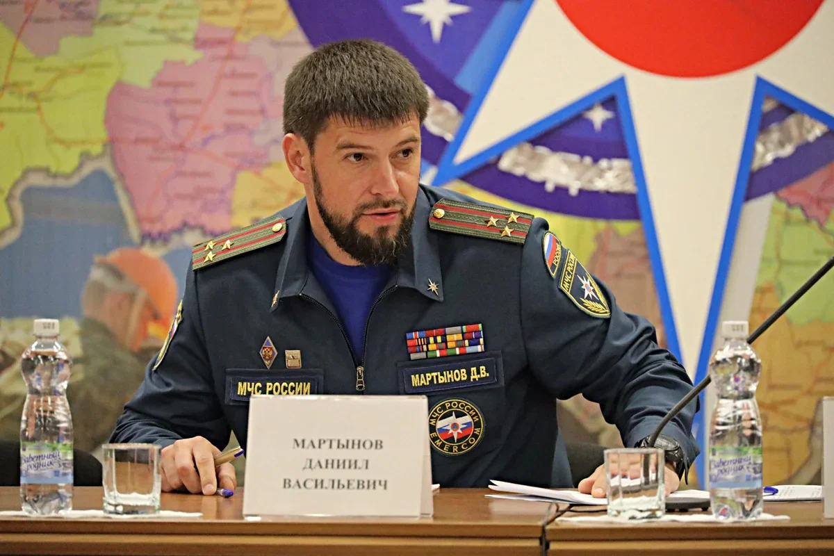 Daniil Martynov. Photo: the <a href="https://csk.organizations.mchs.gov.ru/press-centr/new/4237418">Russian Ministry of Emergency Situations</a>