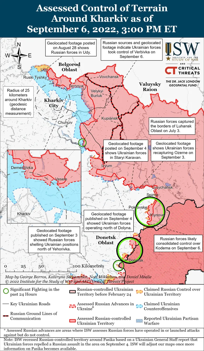 Карта: ISW