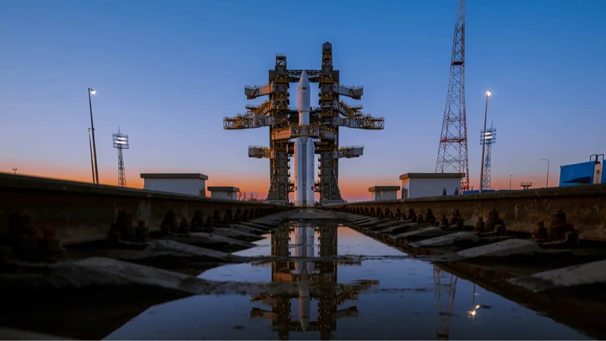 Ракета «Ангара-А5» на космодроме Восточный, апрель 2024 года. Фото: Николай Лапшин / ГКНПЦ им Хруничева / Роскосмос