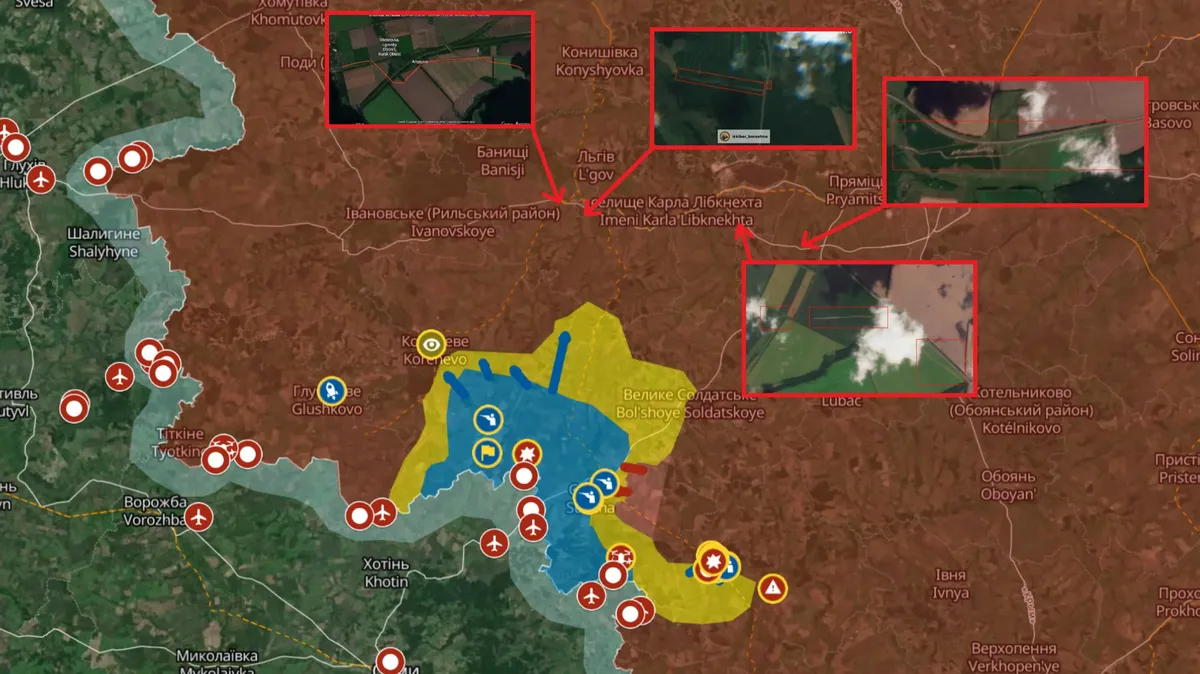 Российские войска начали рыть окопы в Курской области