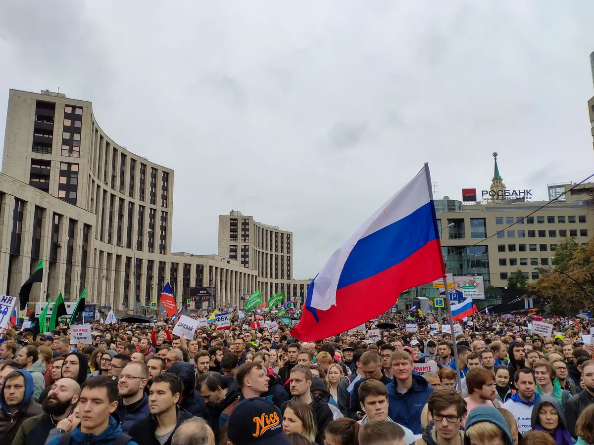 Митинг оппозиционных сил на проспекте Сахарова 29 сентября 2019 года. Фото: Wikipedia
