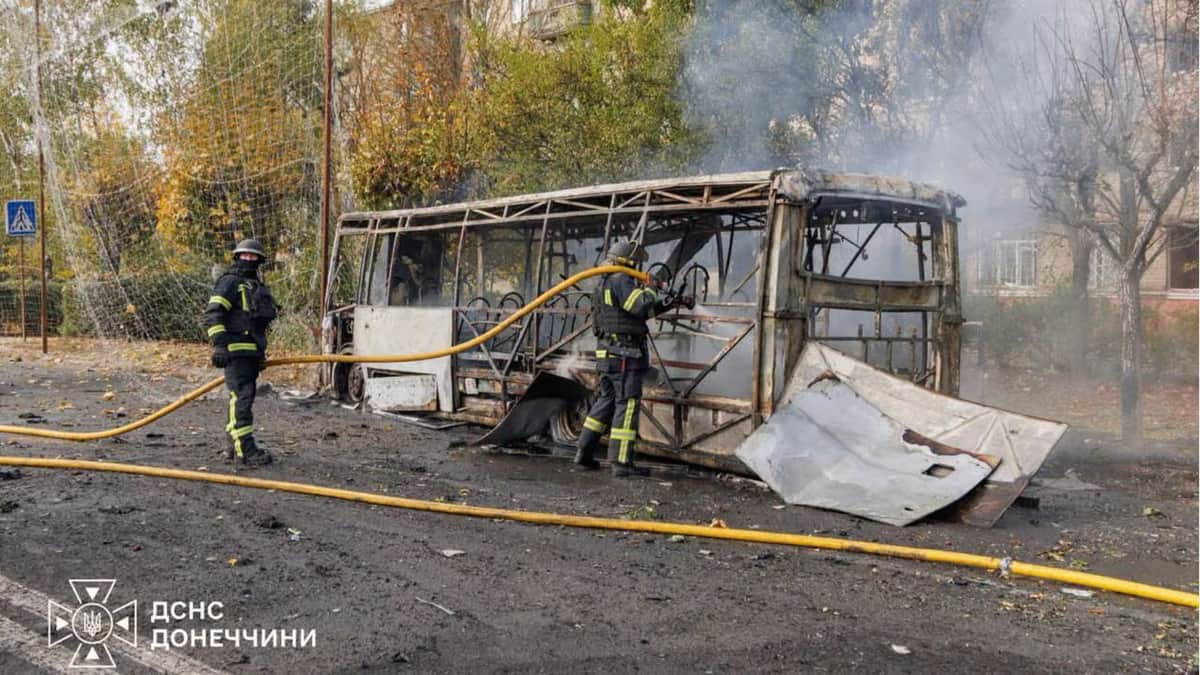 More than 30 killed by Russian strike on bus stop in Ukraine’s Kramatorsk