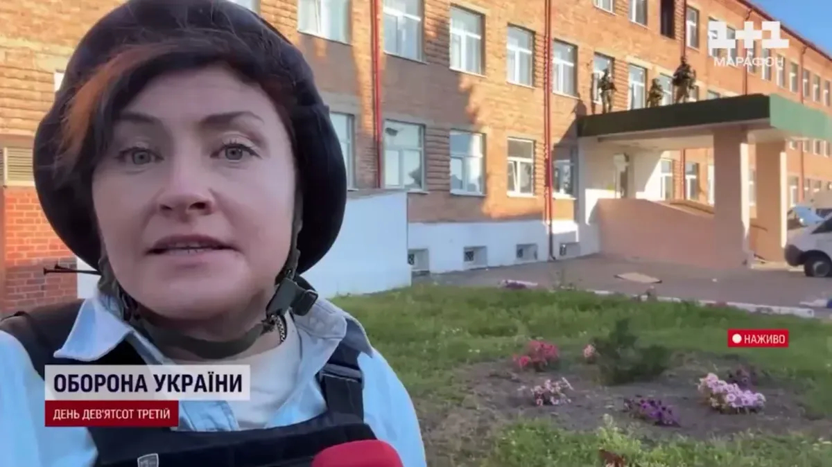 Украинское телевидение сняло репортаж из Суджи Курской области