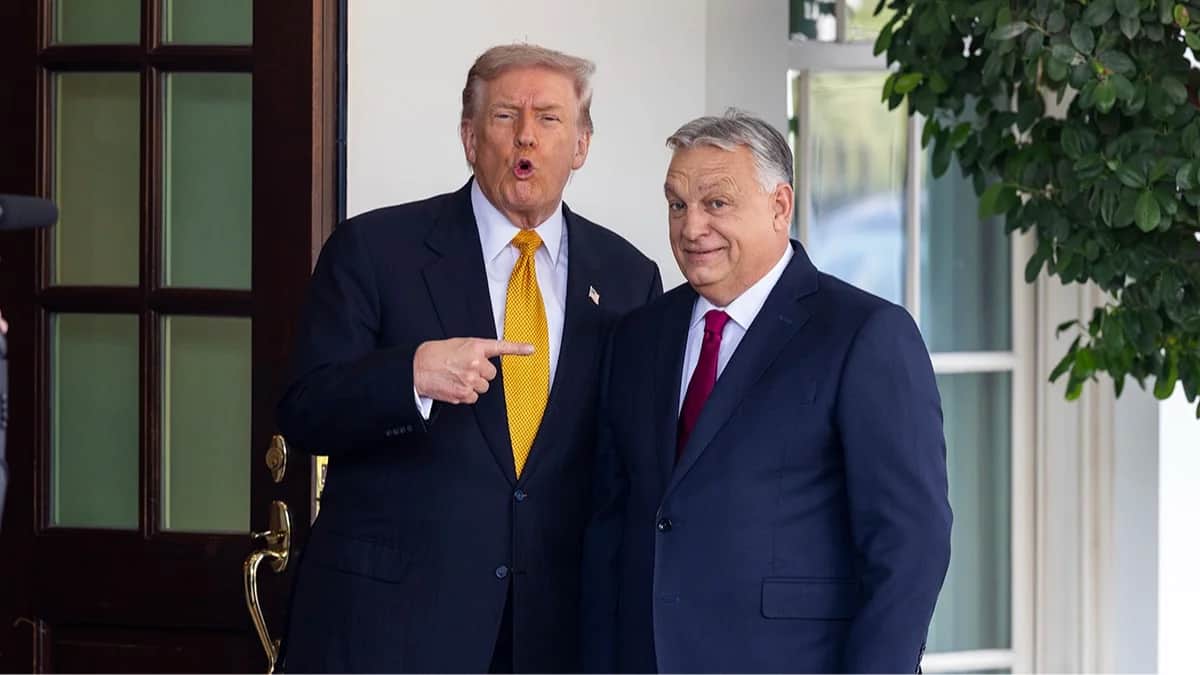 Президент США Дональд Трамп и премьер-министр Венгрии Виктор Орбан в Белом доме в Вашингтоне, округ Колумбия, США, 7 ноября 2025 года. Фото: Aaron Schwartz / EPA<br>