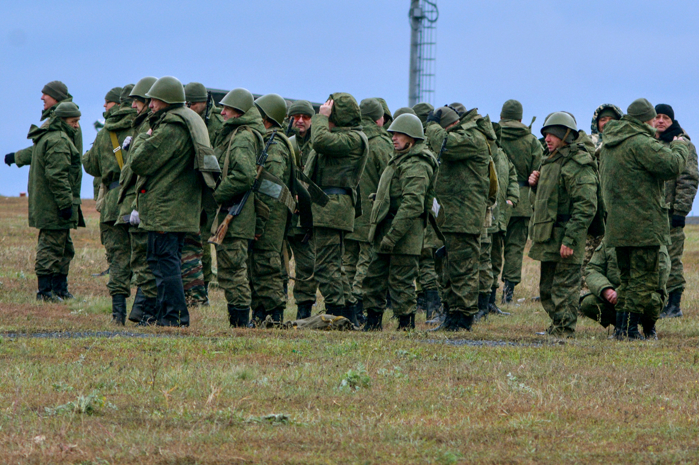 Учения российских военных на полигоне. Ростовская область. 21 октября 2022 года. Фото: Аркадий Будницкий / EPA