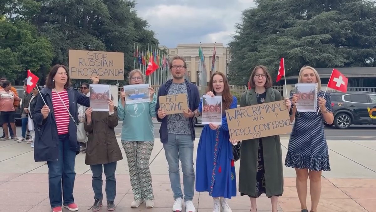 Акция протеста против приезда Матвиенко в Европу. Фото: Марина Сотникова /  Facebook