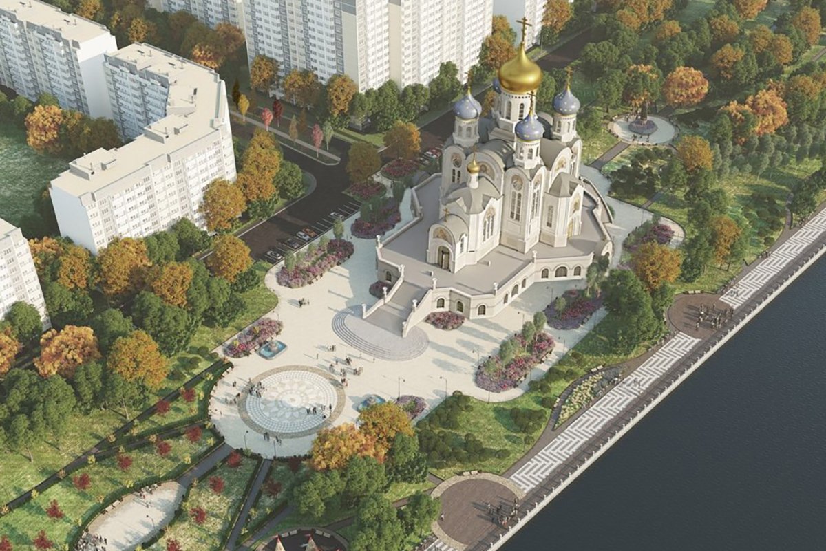 Так будет выглядеть собор, из-за которого столько споров. Фото: Кубанская митрополия