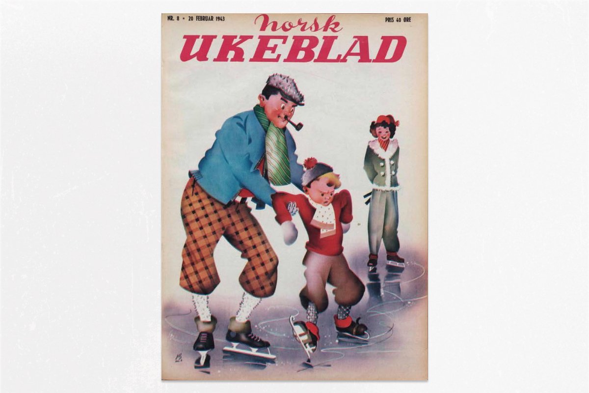 Обложка еженедельника Norsk Ukeblad, февраль 1943 года. Фото: snl.no